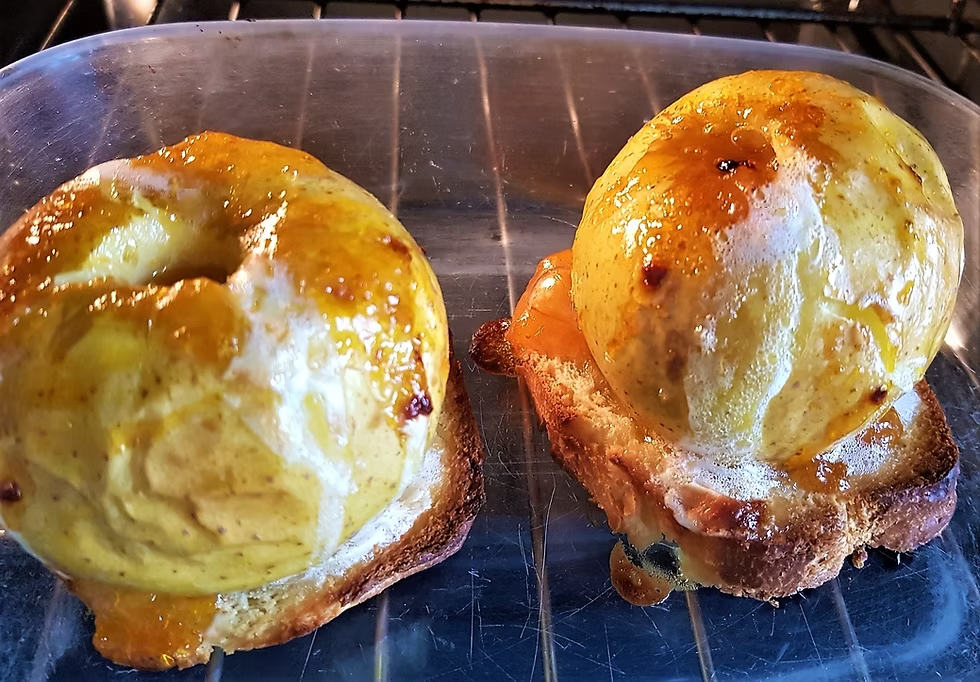 Pomme au Four Entière sur Brioche
