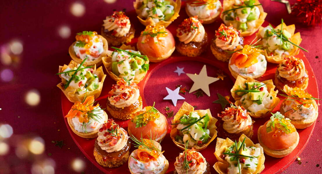 Recettes de Dix Apéritifs Salés pour Noël