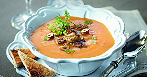 Crème de Butternut aux Noisettes et Pignons de Pins