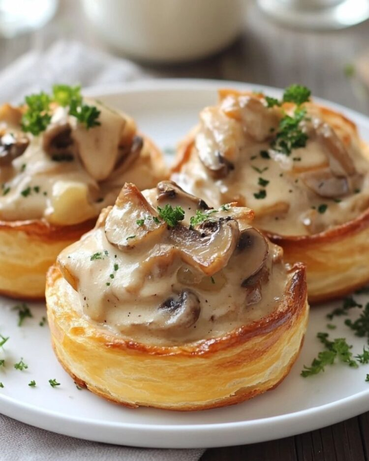 Boucher à la Reine Volaille avec Quenelles et Champignons