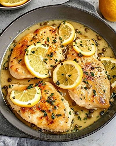 Escalope de Volaille au Citron avec Linguine au Parmesan