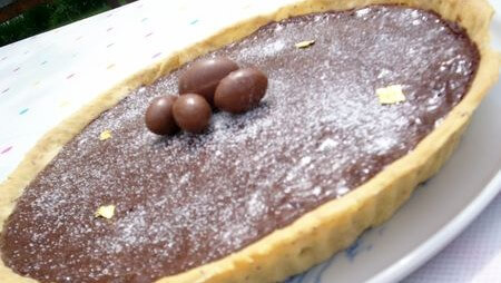 Tarte au Chocolat avec Pâte Sablée