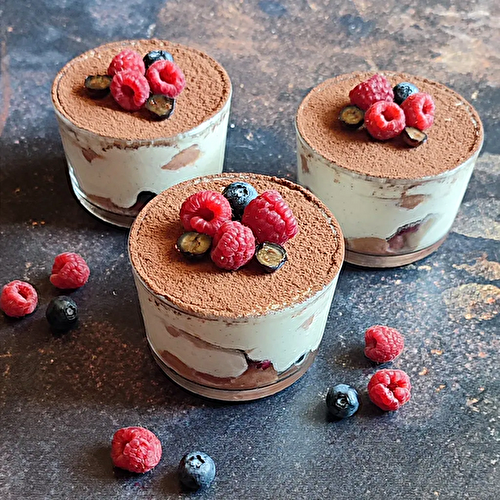 Tiramisu (fruits rouges, chocolat, coco)