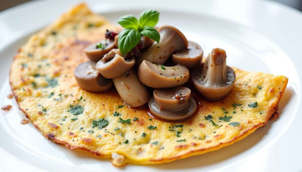 Omelette aux Trois Champignons