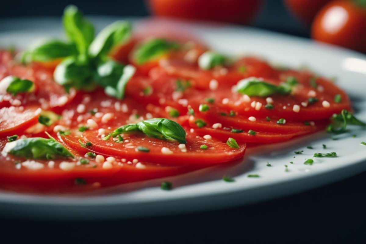 Carpaccio de Tomate à la Toscane