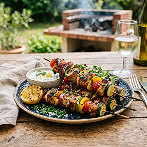 Brochettes de Volailles aux Légumes