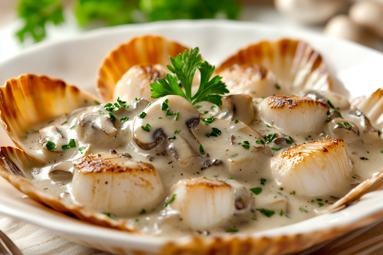 Recette de Saint-Jacques en Coquille