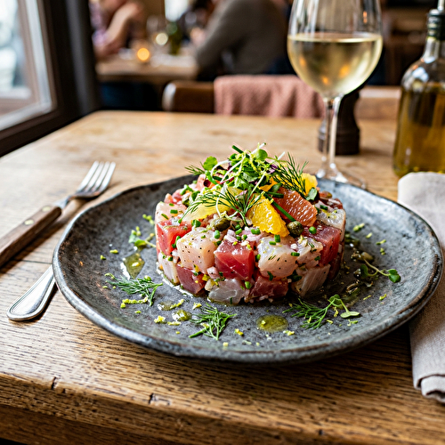 Recette du Tartare de Thon et Daurade aux Agrumes