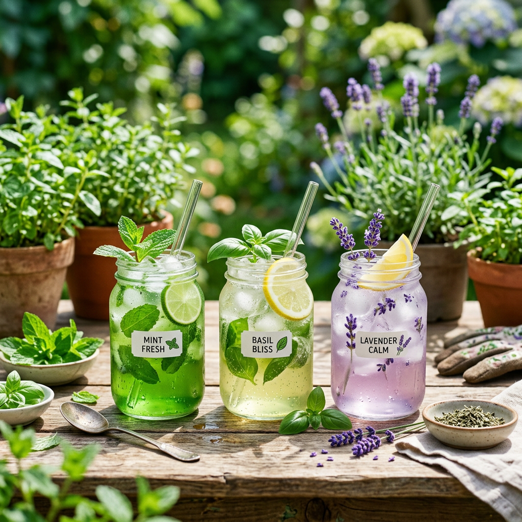 Origine et Recettes de Trois Infusions Froides avec des Herbes Aromatiques