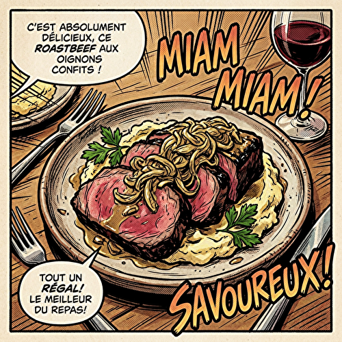 Roastbeef aux Oignons Confits