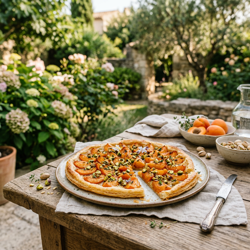 Tarte Fine Abricots et Pistaches