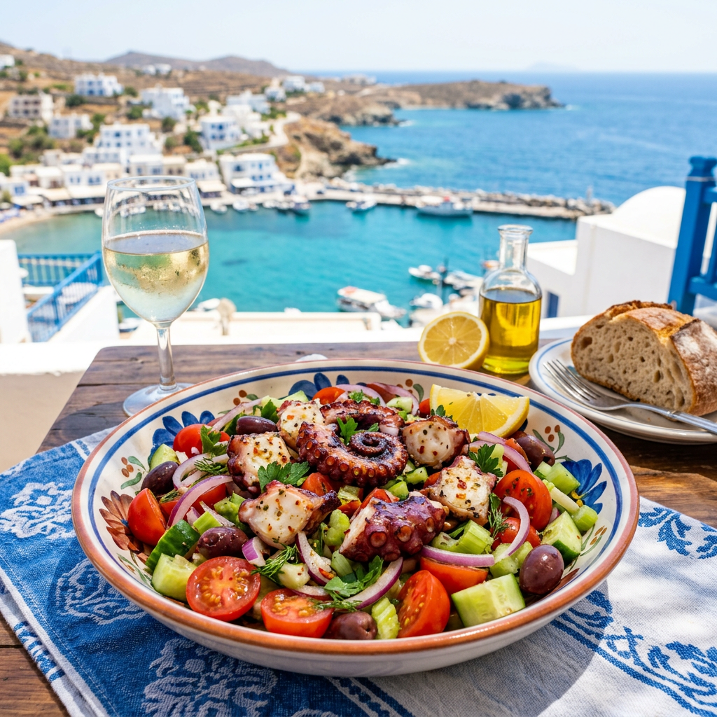 Salade de poulpe à la méditerranéenne
