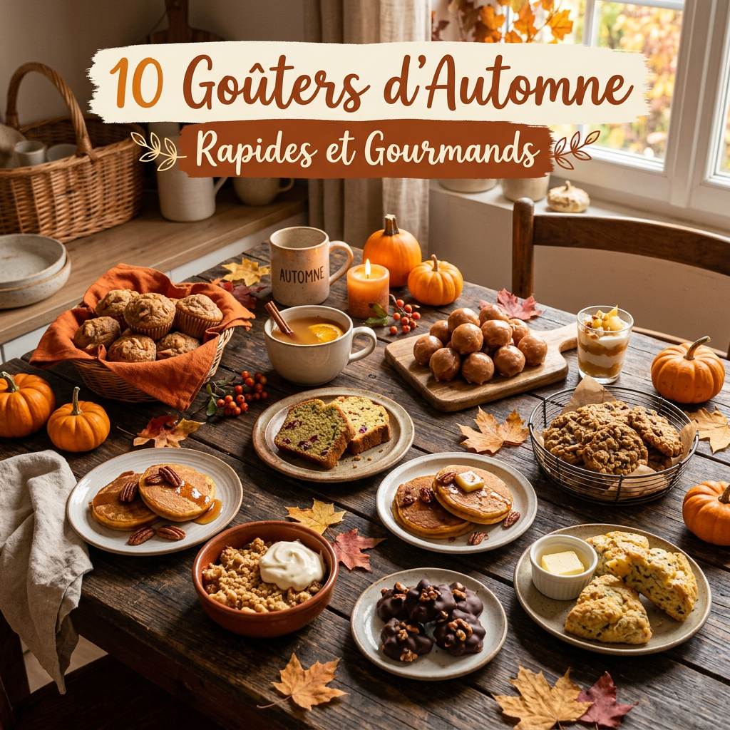 10 Goûters d’Automne Rapides et Gourmands
