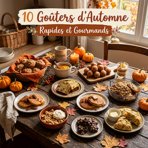10 Goûters d’Automne Rapides et Gourmands