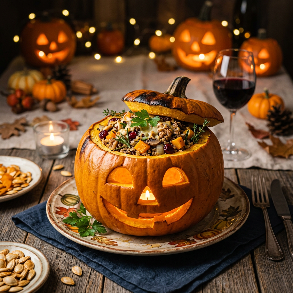 Citrouille Farcie d’Halloween