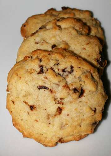 Cookies aux noix, noix de pécan et chocolat