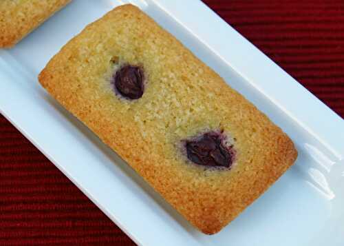 Financiers pistache-cerises