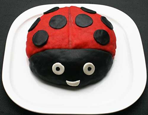 Gâteau coccinelle - anniversaire de ma princesse, dernière !