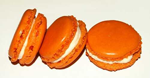 Macarons à l'orange et chocolat blanc