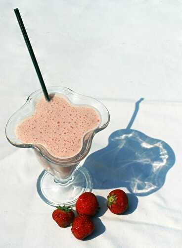 Milkshake aux fraises