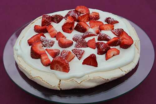 Pavlova aux fraises