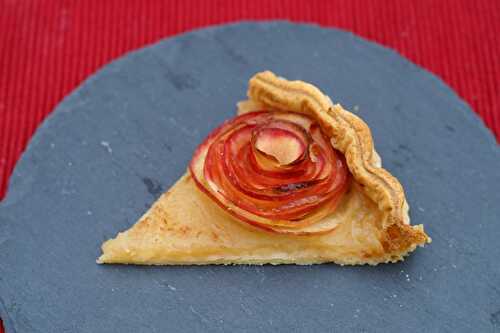 Tarte bouquet de fleurs aux pommes