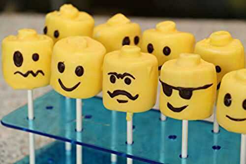 Cake pops Lego en marshmallow