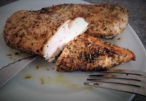 Baked chicken breasts with herbs