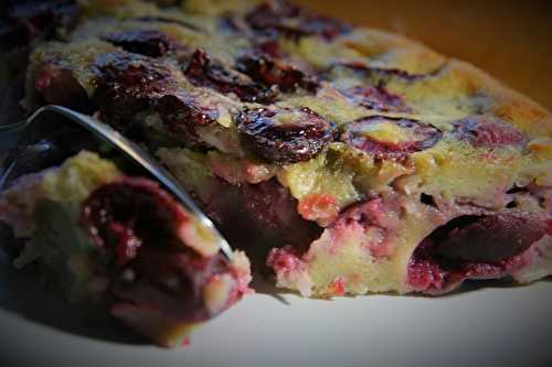 Coconut Cherry Clafoutis