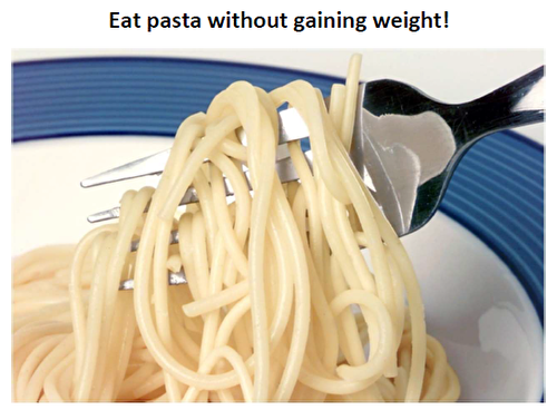Eat pasta without gaining weight!