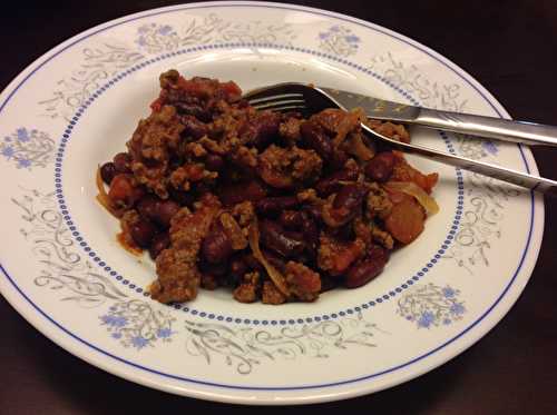 Ground beef with red kidney beans