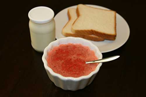 Purée de fruits frais