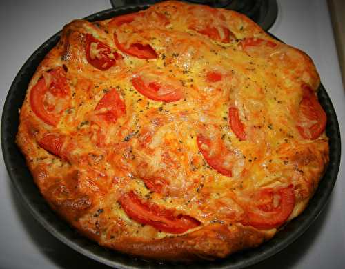 Quiche gluten-free without dough «chicken – tomato»