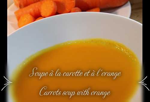 Soupe à la carotte et l’orange