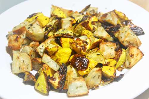 Baked Pattypan Squash with Potatoes