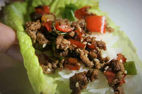 Ground Beef Lettuce Wraps