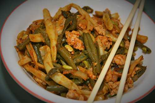 Spicy green beans with pork