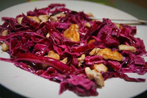 Salade de chou-rouge au poulet