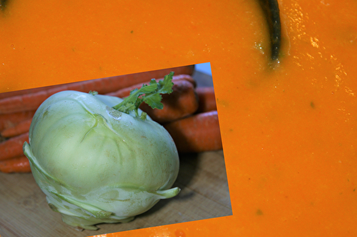 Kohlrabi and Carrot Soup