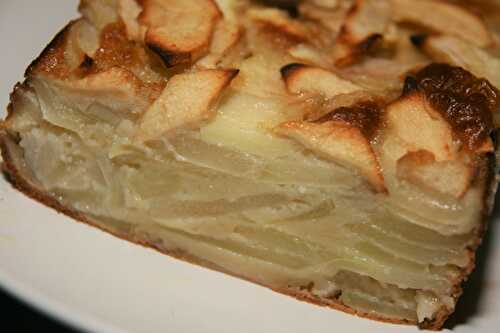 Gâteau invisible aux pommes et poires