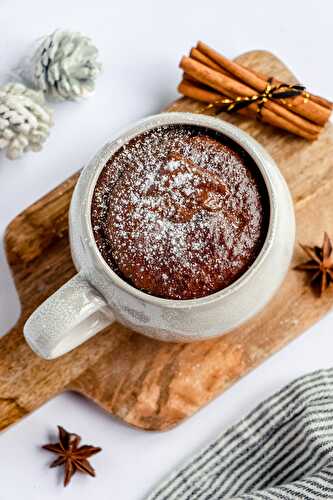 Mug cake fondant