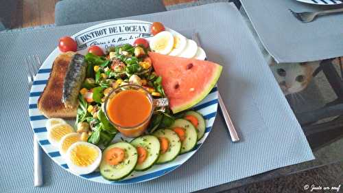 Assiette composée du bistrot de l'océan