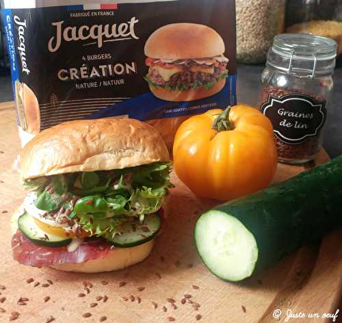 Burger à la viande séchée de bœuf