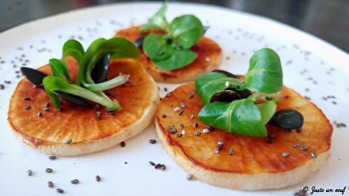 Carottes en toasts