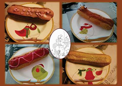 Collection d'éclairs pâtissiers signés La Mie Câline