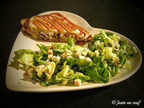 Croque chèvre et petits légumes