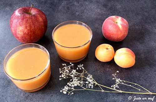 Jus pomme pêche