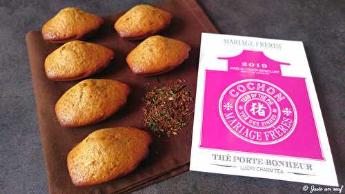 Madeleines au Thé porte bonheur - Mariage frères