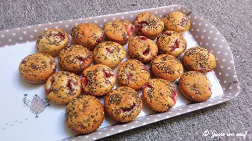 Mini muffins aux framboises