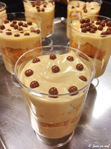 Mousse au chocolat dulcey aux biscuits cuillères à l'orange